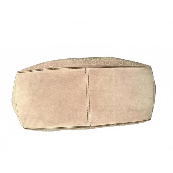 Celine Tan Suede and Leather Boogie Bag - Picture 6 of 10